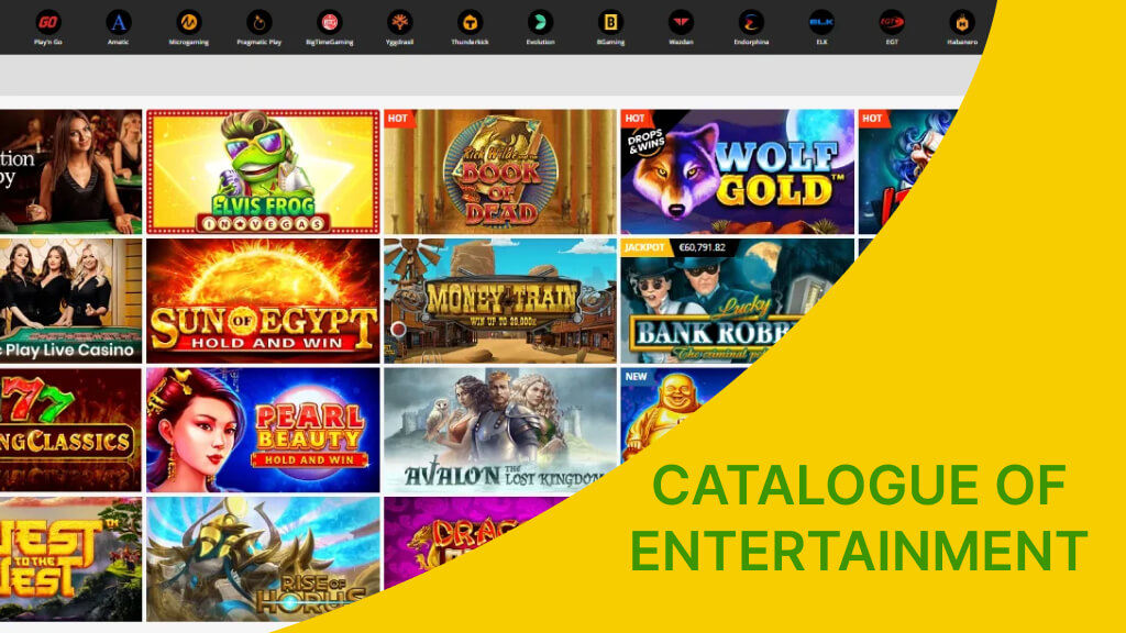 PlayAmo Casino in Australia's catalogue of entertainment