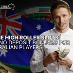 Image depicting online high roller slots with top no deposit bonuses tailored for Australian players.